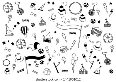 vector circus illustration cartoon , funny , show 