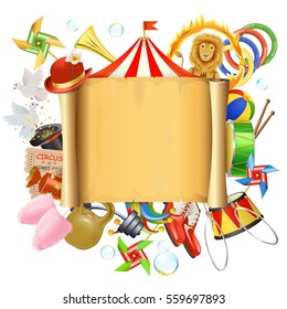 Vector Circus Placard