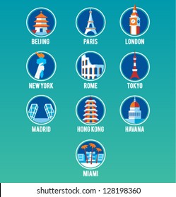 Vector Cities Icon Set