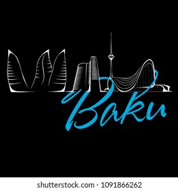 Vector city Baku
