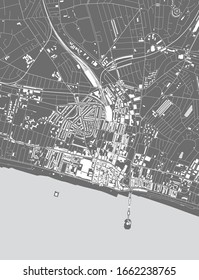 vector of the city of Brighton and Hove, East Sussex, South East England, England, UK