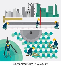 Vector of City Construction Concept