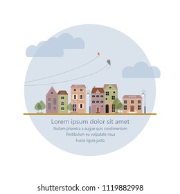 Vector city constructor. Isolated on the background.Urban area. Make your perfect map.