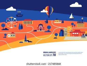 vector city illustration