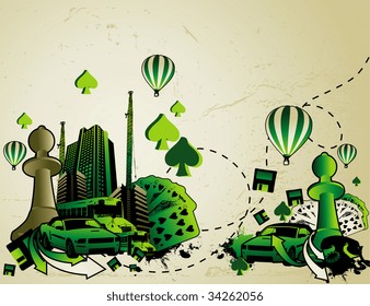 vector city illustration