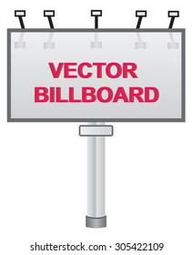 Vector city light billboard
