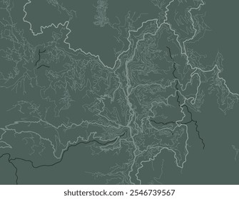 Vector city map of Aizawl in the Republic of India with white roads isolated on a green background.