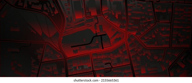 Vector city map illustration. Modern map of the city.