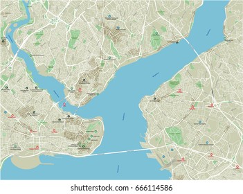 1,216 Istanbul urban map Images, Stock Photos & Vectors | Shutterstock