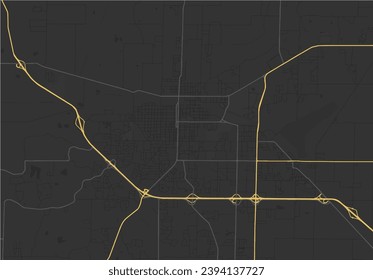 Vector city map of Jonesboro Arkansas in the United States of America.