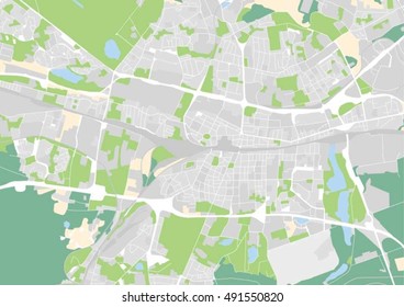 Vector City Map Katowice Poland 260nw 491550820 