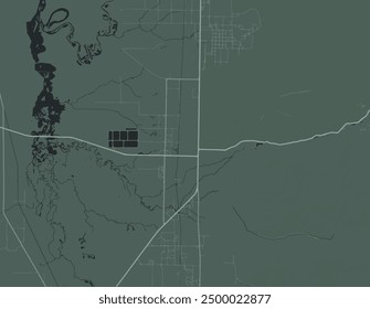 Vector city map of Logan Utah in the United States of America with white roads isolated on a green background.