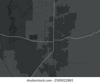 Vector city map of Logan Utah in the United States of America with white roads isolated on a grey background.