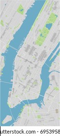 Vector city map of New York with well organized separated layers. svg