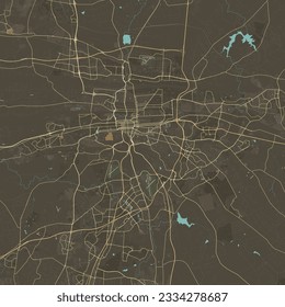 Mapa vectorial de Pretoria, Sudáfrica