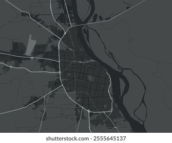 Vector city map Rosario