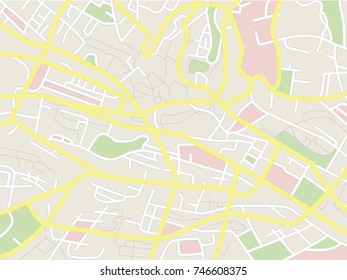 Vector City Map. Simple Map Design.