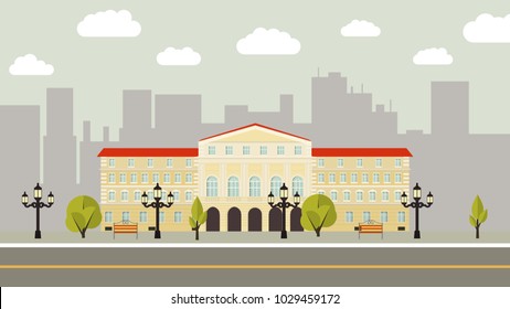 vector city panorama