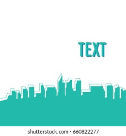 Vector city. Real Estate, Architecture and Construction Vector Logo Design