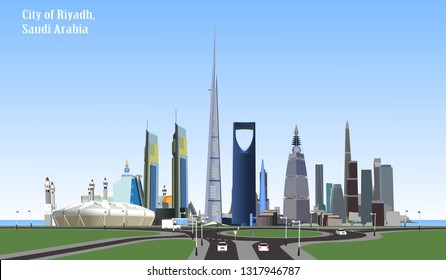 Vector City of Riyadh, Saudi Arabia