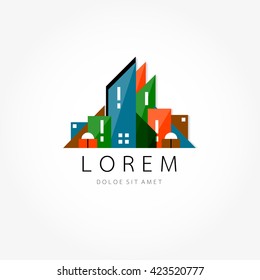 Vector city scape logo, building logo