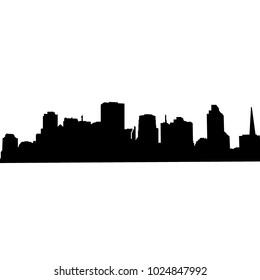 Vector city silhouette