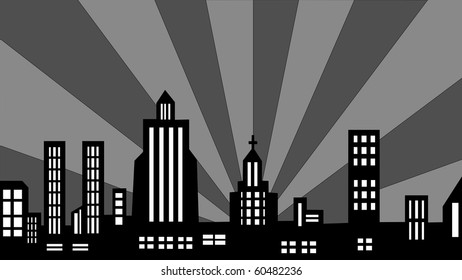 vector city silhouette