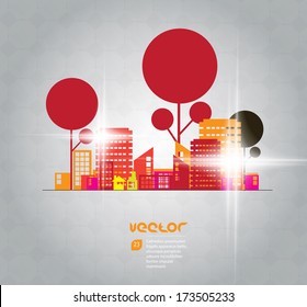 Vector of city skyline