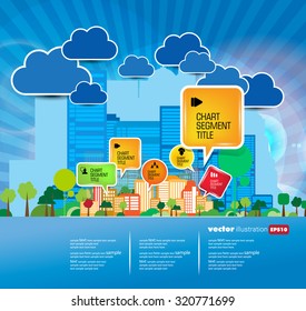 Vector of city skyline