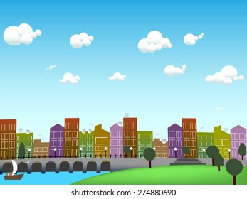 Vector cityscape