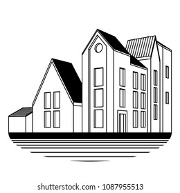 Vector Cityscape illustration.