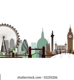 A Vector Cityscape of London
