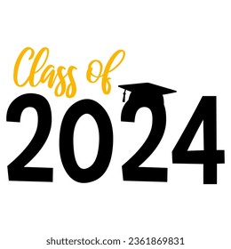 Vector Class of 2024 Illustration