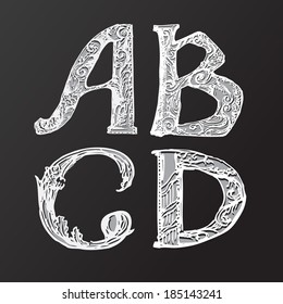 Vector classic Alphabet -ABCD