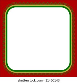 Vector Classic Border Frame For Christmas Photo Or Text Or Design Your Own Colors
