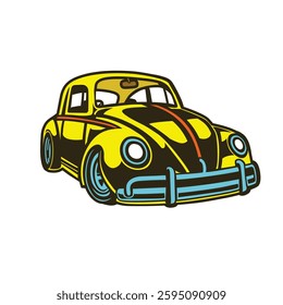 Vector a classic car. 2d flat vector format.
for design elements, made with illustration software