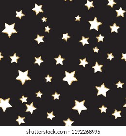 Vector Classic christmas pattern. Winter seamless stars pattern. Seamless pattern for fabric, wrapping paper or wallpaper. Winter. Star.
Christmas pattern. Gold. Vector print.
