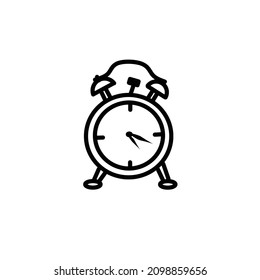 vector classic clock on white background