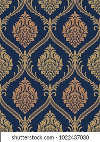 Vector Classic Damask Seamless Pattern 
