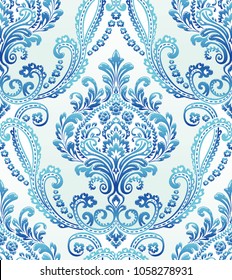 Vector Classic Damask Seamless Pattern 
