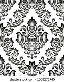 Vector Classic Damask Seamless Pattern 
