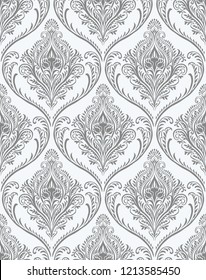 Vector Classic Damask Seamless Pattern 