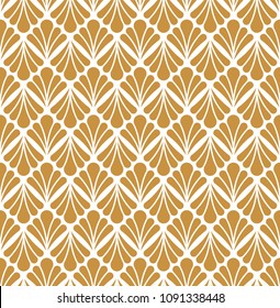 Vector Classic Floral art nouveau Seamless pattern. Stylish abstract art deco texture.