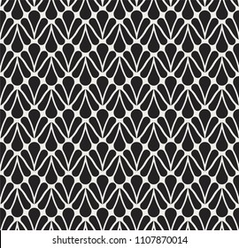 Vector Classic Floral art nouveau Seamless pattern. Stylish abstract art deco texture.