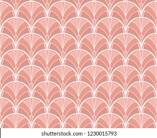 Vector Classic Floral art nouveau Seamless pattern. Stylish abstract art deco texture.