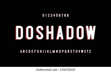 Vector of classic grunge alphabet. Rough typeface design illustration.