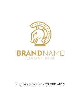Vector classic horse head logo design template