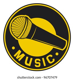 Vector Classic Microphone symbol 