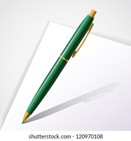 Vector classic pen and paper