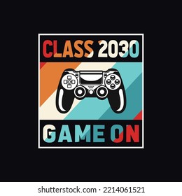 Vector Classic Retro Gaming T Shirt Design 